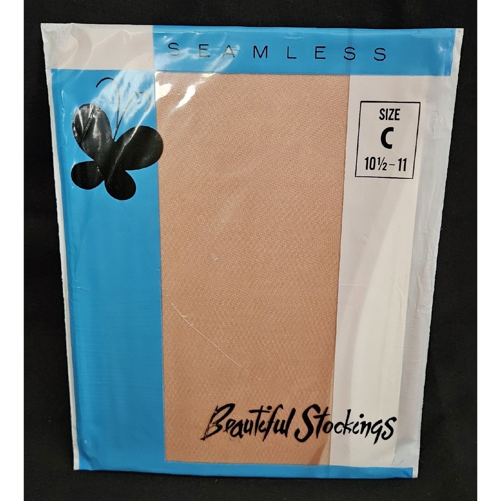 Vintage 1950/1960s Sheer Seamless Beautiful Stockings Nylons 10 1/2-11 Lingerie
